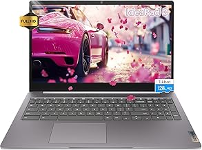 IdeaPad 3i Chromebook Laptop 15.6 inch FHD Large Screen - 4GB RAM - 192GB Storage - Google Chromebook Kids School Student - HDMI - 2026 -Wi-Fi 6 - Long Battery Life