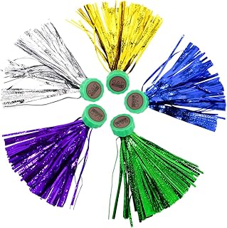 NEVEROLD 5 Assorted Color Jegi Set (Jaegi with The Bell) for Jegichagi Korean Squid Traditional Game - Hackysack, Kickshuttlecock, Kick The jegi