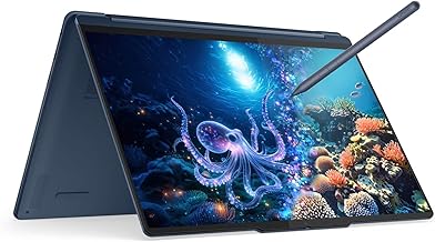 Yoga 9i 2-in-1 Aura Edition Laptop with Intel Core Ultra 7 258V Processor,14” 2.8K 1,100 nits(HDR) OLED, Touchscreen Display, 32GB LPDDR5X-8533MT/s Memory, 1TB SSD, Wi-Fi 7, Pen, and Win 11 Pro