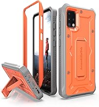 ArmadilloTek Vanguard Designed for Samsung Galaxy A51 4G Case Military Grade Full-Body Rugged with Kickstand Without Built-in Screen Protector - Orange