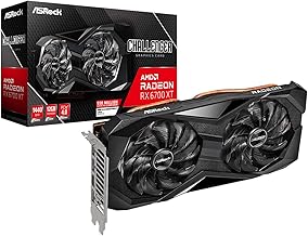 Radeon RX 6700 XT Challenger D 12GB OC Graphics Card, 2615 MHz Boost Clock, 12GB GDDR6, AMD RDNA 2, DisplayPort 1.4, HDMI 2.1 VRR, PCIe 4.0, Dual Fan Cooling