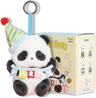 52TOYS Panda Roll Party Series Blind Box Stuffed Animal Plush Toy with Soft and Adorable Design, 1PC Perfect for Cuddling, Display, and Unique Posing, Ideal Gift for Panda Enthusiasts