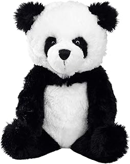 Lambs & Ivy Wild Life Black/White Plush Panda Bear Stuffed Animal Toy - Lucky