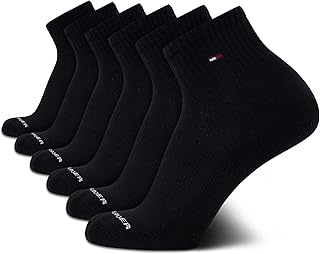 Men's Breathable Cushioned Quarter Socks - 6 Pack