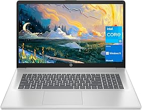 17 Laptop, 17.3” HD+ Display, 11th Gen Intel Core i3-1125G4 Processor, 8GB RAM, 256GB SSD, Wi-Fi, HDMI, Webcam, Windows 11 Home, Silver