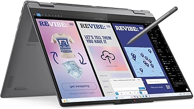 Yoga 7i 2-in-1 Laptop with Intel Core Ultra 7 256V Processor, 16” WUXGA IPS Touchscreen Display, 16GB LPDDR5X-8533MT of Memory, 1TB SSD, Yoga Pen, Wi-Fi 7, FP Reader, and Win 11 Pro