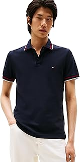 Men's Short Sleeve Casual Polo Shirts in Slim Fit with Stretch and Cuff Designs