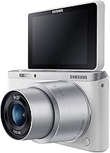 NX Mini 20.5MP CMOS Smart WiFi & NFC Mirrorless Digital Camera with 9-27mm Lens and 3" Flip Up LCD Touch Screen (White)