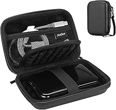 Hard Drive Case for Canvio Basics Western Digital WD Elements My Passport Seagate Portable Backup Plus Slim 1TB 2TB 3TB 4TB USB 3.0, 2.5”, Samsung T9 Portable External Hard Drive Case -Black