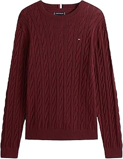 Men's Adaptive Cable Knit Sweater with Closures at Shoulders