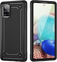Shockproof Designed for Samsung Galaxy A71 5G Case Galaxy A71 5G Case 2 in 1 Militay Drop Tested Rugged Heavy Duty Shockprrof Protective Case for Galaxy A71 5G Phone Case (Black)