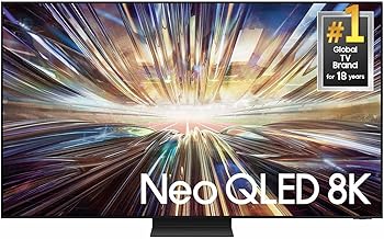 65-Inch Class QLED 8K QN800D Series Mini LED, Neo Quantum HDR Smart TV w/Dolby Atmos, Object Tracking Sound+, AI Motion Enhancer, Real Depth Enhancer Pro, Alexa Built-in (QN65QN800D, 2024)