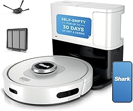 Matrix Clean | Robot Vacuum Cleaner with Powerful Suction for Pet Hair, Rugs, Carpets & Hard Floors | Self-Empty Base | 60-Day Capacity | Voice Control | LiDAR Navigation | Cool Grey | AV2511AE