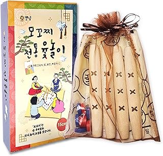 DEAD SKIN Korean YUT Game Set – Authentic Traditional Yutnori Board Game with 4 Wooden Sticks, Board, Lucky Pouch