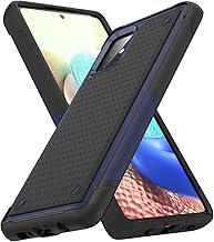 Designed for Samsung Galaxy A71 5G Case 2 in 1 Gift Militay Grade Drop Protective Rugged Heavy Duty Cover Shockproof Case for Galaxy A71 5G Phone Case for Women Men boy Girl (Blue+Black)