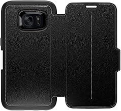 Strada Series Leather Wallet Case for Samsung Galaxy S7 - Non-Retail Packaging - (Onyx)