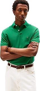 Men's Short Sleeve Polo Shirts in Classic Fit with Stretch and Organic Pique Cotton