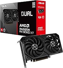 Dual Radeon RX 9060 XT 16GB GDDR6 Graphics Card, AMD, for Desktop (PCIe 5.0, HDMI 2.1b, DisplayPort 2.1a, 2.5-Slot, Axial-tech Fan, 0dB Technology, and More)