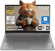V15 G4 Business Laptop, 15.6″ FHD Anti-Glare Display, Intel 8-Core i5-13420H (Beat i7-1355U), 16GB RAM, 256GB SSD, WiFi6, Bluetooth5.2, RJ-45, Windows 11 Home, with 5ave 6-in-1 Accessory Kit