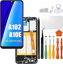 Replacement for Samsung Galaxy A10e LCD Screen with Frame for Samsung A102 A102D A102F A102U A102DS A102F/DS S102 S102DL Touch Screen Digitizer Assembly LCD Display with Repair kit(Black with Frame)
