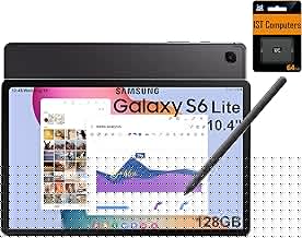 Galaxy Tab S6 Lite Android Tablet (10.4" 2K Touchscreen, 128GB Storage(64GB+64GB SD Card), S Pen for Note-Taking, Drawing, 14-Hr Long Battery Life, 5MP + 8MP Camera, Durable) SM-P620, Gray