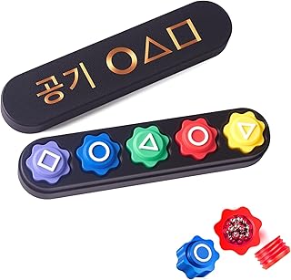 Yipintang Weighted Design Gonggi Game Set with Steel Balls, Korean Stone Catching Kids Toy, Educational & Skill Development Toy, Preschool & Elementary Group Play, Fidget & Travel Game (1 Pack)