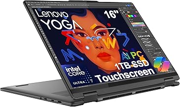 Lenovo Yoga 7i 2-in-1 Business Laptop (16" FHD+ Touchscreen, Intel Ultra 7 155U (Beat i7-1355U), 16GB DDR5 RAM, 1TB SSD) Backlit, Fingerprint Reader, FHD IR Webcam, Thunderbolt 4, Win 11 Home, AI PC