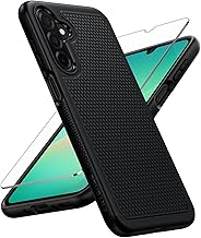 FNTCASE for Samsung Galaxy A26-5G Case: Dual Layer Protective Heavy Duty Cell Phone Cover Shockproof Rugged with Non Slip Textured Back - Military Protection Bumper Tough - 2025, 6.7 inch (Black)