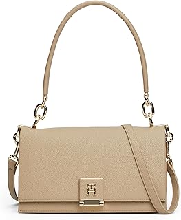 Women's Leather Shoulder Bag With Removable Crossbody Strap