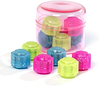 H·B·R·G Crystal Gonggi Korean Jacks Stone Game Tossing Korean Folk Traditional Games, Hand-Eye Coordination Game (6 Pcs) (Color Random) / 공기 전통 한국