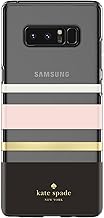 Flexible Hardshell Case for Samsung Galaxy Note8 - Charlotte Stripe Black/Blush/Gold