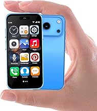 Mini Phone for Kids 7-12,Unlocked Parent-Child Contact Smartphone,4.0 Inch Eye Protection Screen,3GB+32GB,2800Mah,3G,GPS,Dual SIM,Face ID,Android 10.0,Boys Girls Birthday Gifts (Blue)