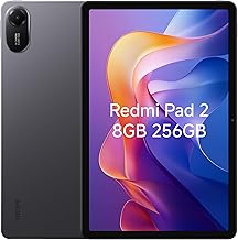 Redmi Pad 2 Only WiFi (No Calls or Text) 11" 2.5K Octa Core 4 Speakers Global ROM 9000mAh Bluetooth 5.3 8MP Model 25040RP0AL (Graphite Gray, 256GB + 8GB)