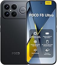 Poco F8 Ultra 5G Ai (Compatible with Tmobile Mint Tello & Global) (256GB + 12GB) Ai 2K 6.9" Bose Sound 50MP Gamers Phone NFC Dual sim Unlocked Model 2510DPC44G (Black)