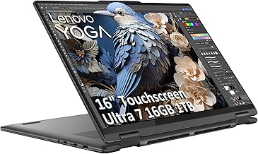 Lenovo Yoga 7i 2-in-1 Business Laptop (16" FHD+ Touchscreen, Intel Ultra 7 155U (Beat i7-1355U), 16GB DDR5 RAM, 1TB SSD), Backlit, Fingerprint, 1080p IR Webcam, 2x Thunderbolt 4, Win 11 Home, AI PC