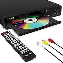 DVD Players for TV Plays All Regions DVD Player for Smart TV with Compact Remote Control and RCA Cable Included Small DVD RV CD Player for Home Compatible with CD, DVD+R/RW,-R/RW,MP3