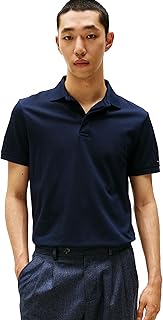 Men's Short Sleeve Casual Polo Shirts in Regular Fit with Hidden Placket Design