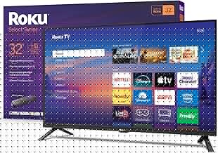 Smart TV 2026 – 32-Inch Select Series, 720p HD TV – Roku TV with Voice Remote – Flat Screen LED Television with Wi-Fi for Streaming Live Local News, Sports, & Movies – Bluetooth Headphone Mode