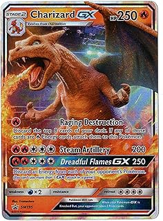 Charizard GX - SM195 - Detective Pikachu Promo Card - Holo FOIL - NM/M - 100% Guaranteed Authentic