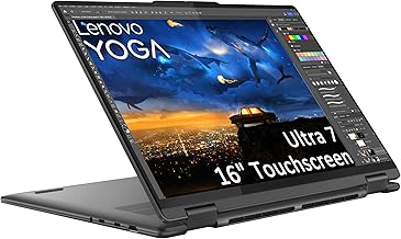 Lenovo Yoga 7i 2-in-1 Business Touchscreen Laptop, 16GB DDR5, 16" FHD+, Intel Core Ultra 7 155U (> i7-1355U), 1080p IR Webcam, FP, Backlit KB, IST Computer Customized 512GB/1TB SSD, Win 11 Home, AI PC