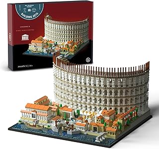 Architecture The Roman Colosseum Building Sets; Collectible Model for Adults; Home Décor Model Building Kit, Creative DIY Activity, Famous Landmarks Collection (3989Pieces)