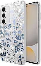 Samsung Galaxy S24 FE 5G Case - Compatible with Wireless Charging - Designer Phone Case - Flowerbed Blue Gems