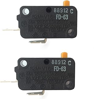LONYE 3405-001034 Microwave Door Switch Replacement for Samsung LG GE Kenmore Microwave 3405-000178 AP4044834 SZM-V16-FD-63(Normally Open)(Pack of 2)