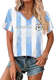 Soccer Cup 2026 Women's Short Sleeve Graphic V-Neck Top T-Shirt