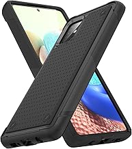 Designed for Samsung Galaxy A71 5G Case 2 in 1 Gift Militay Grade Drop Protective Rugged Heavy Duty Cover Shockproof Case for Galaxy A71 5G Phone Case for Women Men boy Girl (Black+Black)