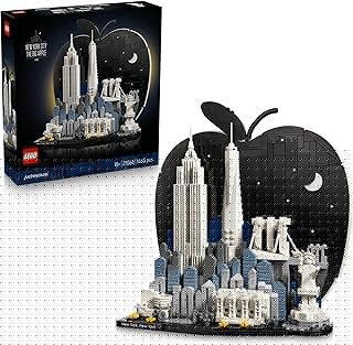 Architecture New York City – The Big Apple Building Set for Adults, Ages 18+ - Decor for Bedroom, Office or Desk - Gift for Men & Women - 21066
