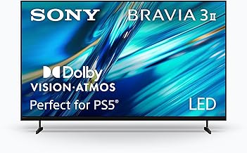 BRAVIA 3 II 50 Inch 4K HDR LED Smart Google TV with Gemini, XR Processor with AI Technology, Dolby Vision/Atmos, 120Hz Television, Exclusive Features for PS5, K-50XR30M2, 2026 Model