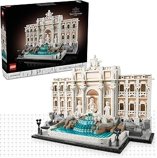 Architecture Trevi Fountain Building Set - Collectible Model of Italian Landmark for Display for Adults, 18+ - Gift for Women & Men - 21062