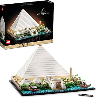 Architecture Great Pyramid of Giza Set 21058, Home Décor Model Building Kit, Creative DIY Activity, Famous Landmarks Collection