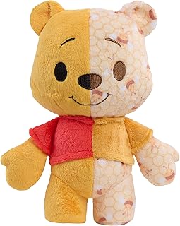 Disney Winnie the Pooh Remix’d Plush, Short-Run Drop Two-Toned Character Plush Collectible Toy with Patterned Fabrics, 8.5-Inch Stuffed Toy, Ages 8 and up